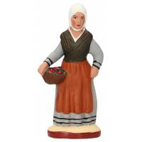 Santon Gateau 7 Cm - Vrouw Plougastel aardbeien 
