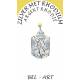 Médaille Argent Rhodié - St Michel 20 x 18 mm