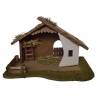 Cabane vide pour personnages de crèche de 15 cm