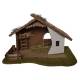 Eenvoudige lege kerststal (37x17x22cm) 