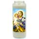 Neuvaine en verre / blanc / Saint Joseph