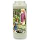 Neuvaine en verre / blanc / Archange Raphael