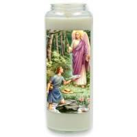 Neuvaine en verre / blanc / Archange Raphael