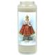 Neuvaine en verre / blanc / Enfant Jésus Prague