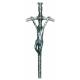 Croix Pape - 13 cm Métal Argenté