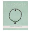 Bracelet arbre de vie en acier et agate
