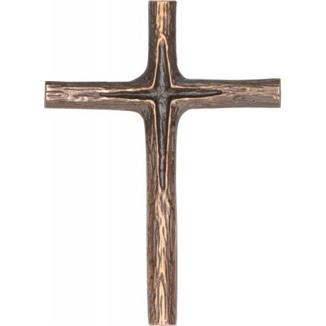 Croix Murale 11,5 X 8,5 Cm Bronze