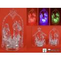Acryl kerststal met LED verlichting 