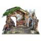 Lege Kerststal met licht voor kerstfiguren van 20 cm (60x34x40cm) 