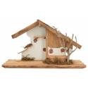 Cabane vide pour personnages de crèche de 12 – 13 cm (42X23X15cm)