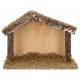 Klassieke lege kerststal voor kerstfiguren van 13 cm (20 x 8 x 15cm) 