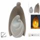 Beeld Heilige Familie 22 cm met licht 