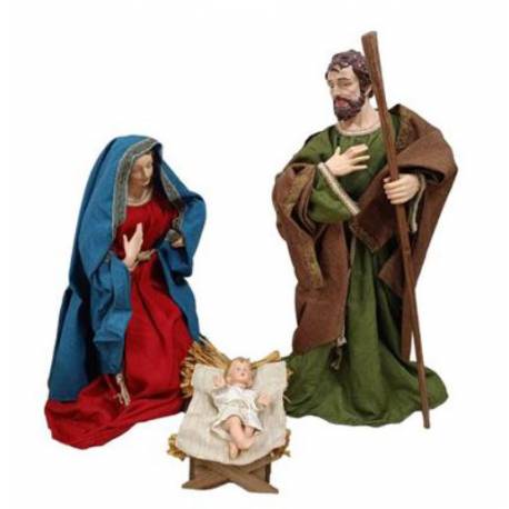 Personnages de crèches de Noël - 3 figurines de 90 cm