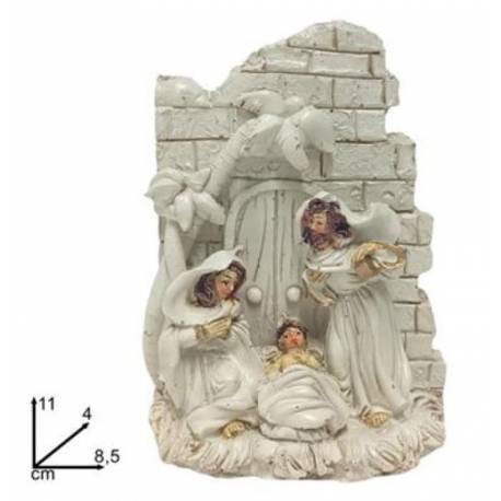 Nativité 11 cm blanc