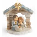 Heilige Familie 8 cm gekleurd 