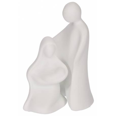 Sainte Famille en porcelaine 8 cm