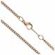Ketting 45 cm + Karabijnhaak - Met. Verguld 