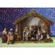 Kerststal + 11 Figuren 9 cm (25x12.5x20cm) 