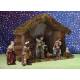 Kerststal + 11 Figuren 9 cm (25x12.5x20cm) 