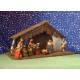 Kerstset : stal (50x26x26cm) 11 figuren 12 cm 