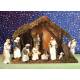 Kerststal met 11 Figuren van 15 cm (42 X 19 X 30 Cm) 