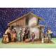 Kerstset : stal (50x26x31cm) 11 figuren 15 cm 