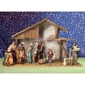 Kerstset : stal (50x26x31cm) 11 figuren 15 cm 