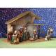 Kerstset : stal (50x26x31cm) 11 figuren 15 cm 