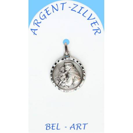 Medaille Zilver - H Antonius - 16 mm 