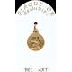 Médaille plaqué-or - Ange - 14 mm
