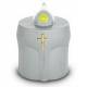 Lampe de cimetière argentée fournie sans piles - 12/CTN