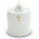 Lampe de cimetière blanche fournie sans piles - 12/CTN