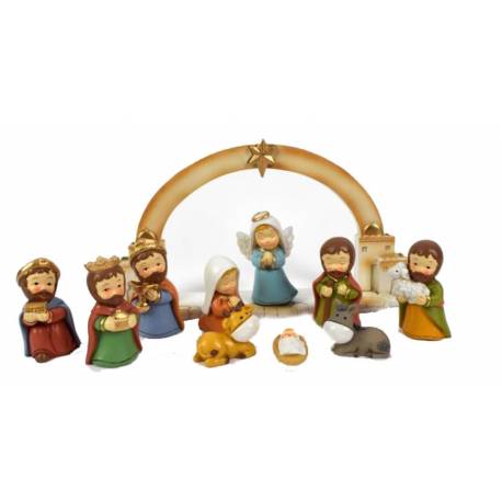 Arche avec 11 personnages de 6 cm