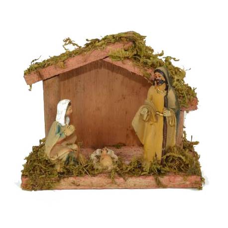 Kerststal en figuren van 7 cm 