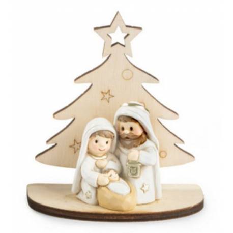 Heilige Familie 9 cm gekleurd 