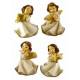 Engel ster of hart 7 cm - 4 / set 