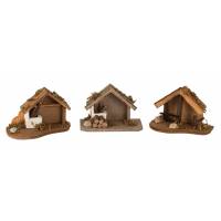 Lege Kerststal voor kerstfiguren van 5 cm (13x8x8cm) 