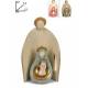 Nativité moderne en porcelaine colorée de taille moyenne (22x13x7.5 cm)