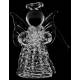 Ange 6 cm en verre dans boite