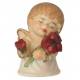 Ange avec fleurs - 4 cm couleur