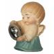 Engel met stuur - 4 cm gekleurd 