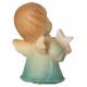 Engel met ster - 4 cm gekleurd 