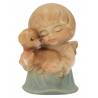 Engel met hond - 4 cm gekleurd 