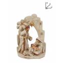 Witte kerststal van 18 cm 