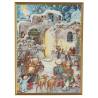 Carte de Noël traditionnelle avec la crèche + enveloppe
