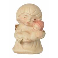 Engel met kind - 4 cm rood 
