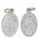 Zakje met 100 Medailles 18 mm Ov - Scapulier - Alu/Wit 