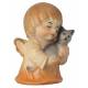 Ange avec chat - 4 cm couleur