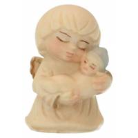 Engel met kind - 4 cm blauw 
