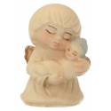Ange avec enfant- 4 cm bleu